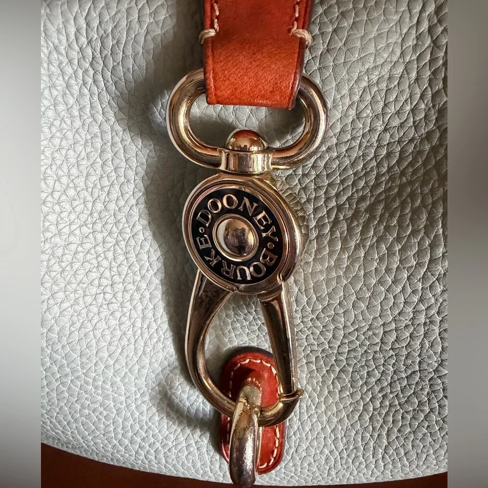 Dooney & Bourke Pebble Grain Logo Lock Hobo/Shoulder Bag - Picture 11 of 16